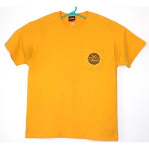 Harley Davidson Corinth Texas T-Shirt Mens Yellow Size L American Eagle Graphic